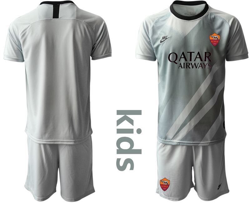Cheap Youth 2020-2021 club Rome gray goalkeeper Soccer Jerseys